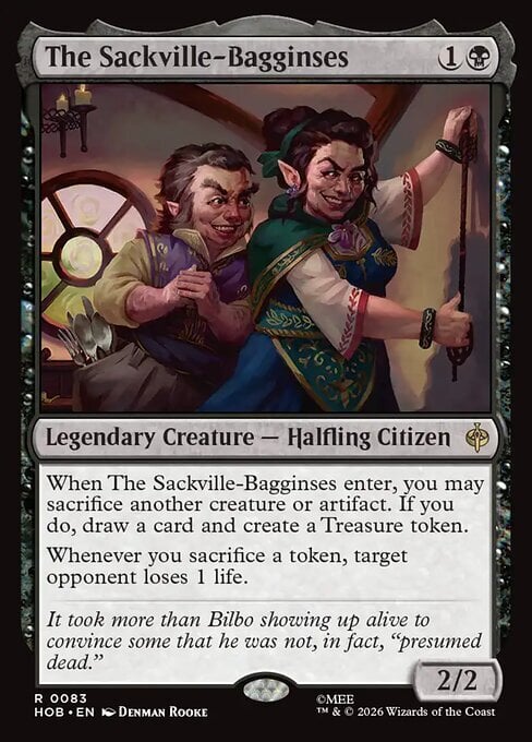 I Sackville-Baggins Card Front