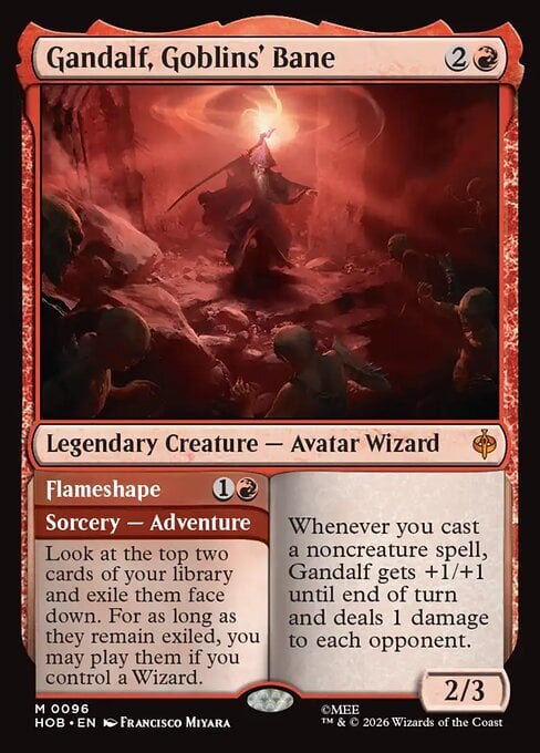 Gandalf, Goblins' Bane // Flameshape Card Front