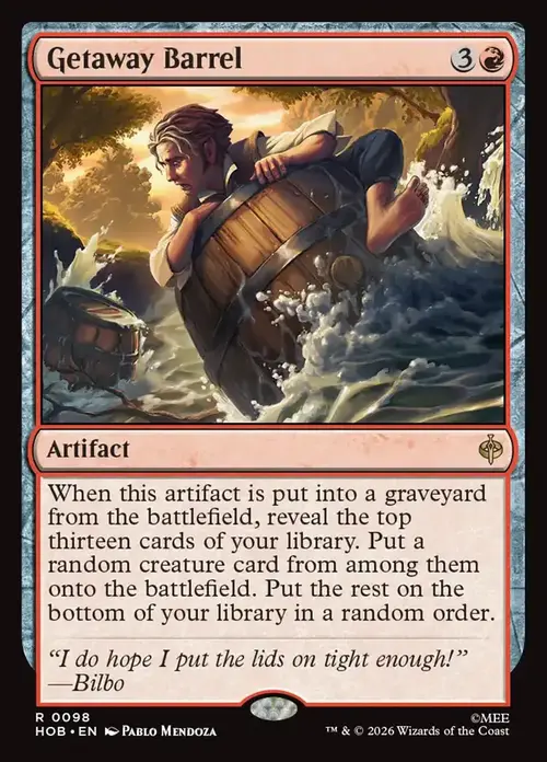 Getaway Barrel Card Front