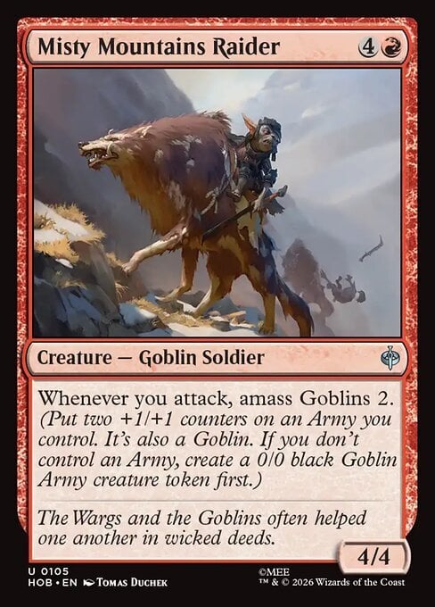 Razziatore delle Montagne Nebbiose Card Front