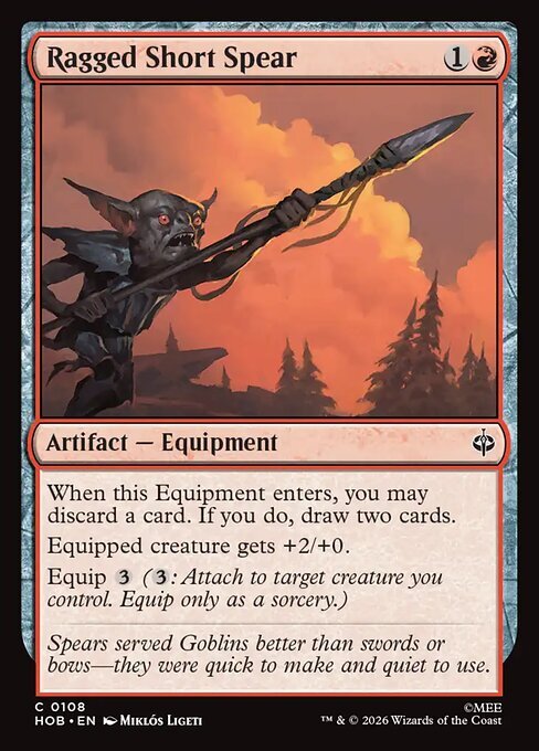 Ragged Short Spear Frente
