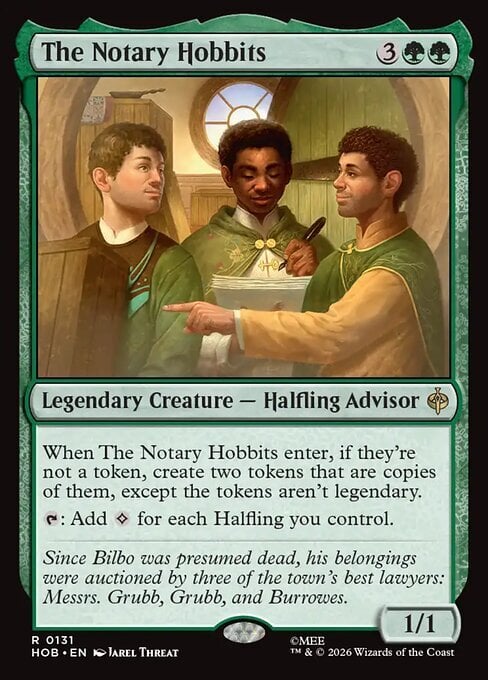 The Notary Hobbits Card Front