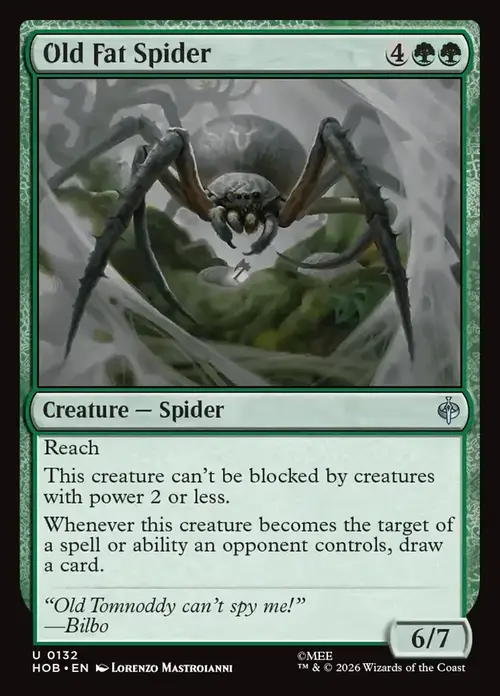 Old Fat Spider Card Front
