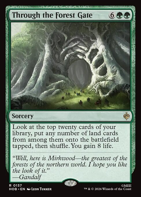 Attraverso la Porta della Foresta Card Front
