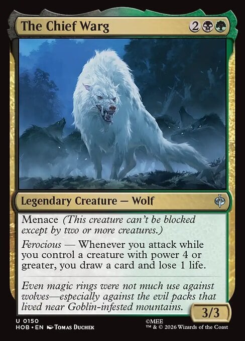 The Chief Warg Card Front