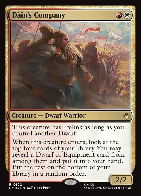 Dáin's Company Card Front