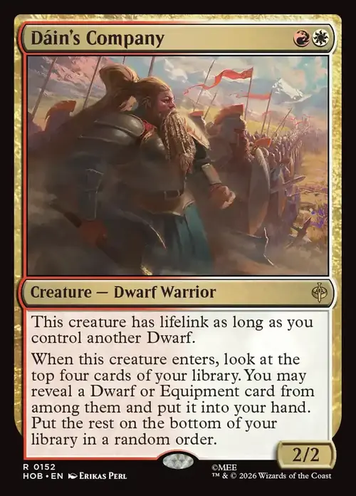 Dáin's Company Card Front
