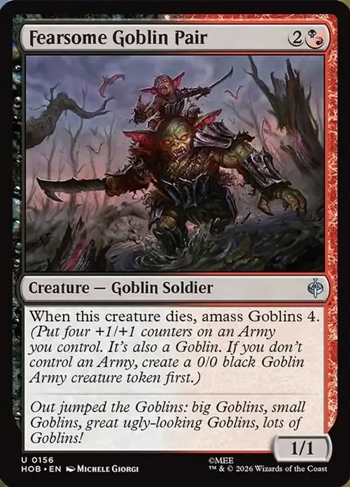 Fearsome Goblin Pair Card Front