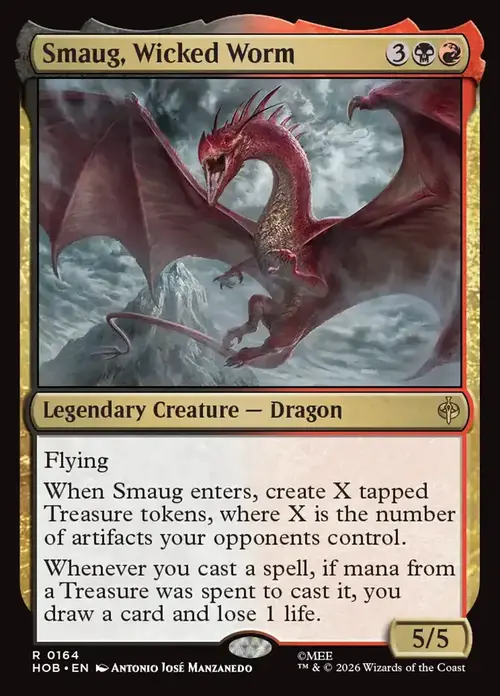 Smaug, Wicked Worm Card Front