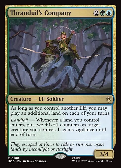 Thranduil's Company Card Front