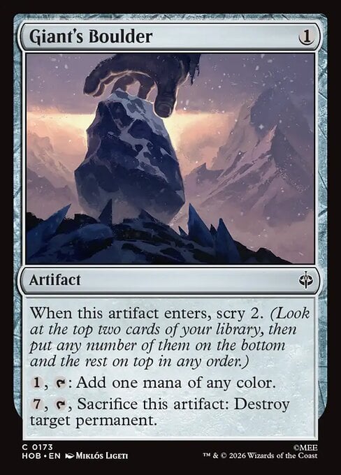 Giant's Boulder Frente