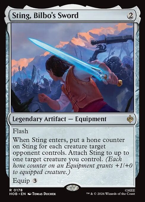 Pungolo, Spada di Bilbo Card Front