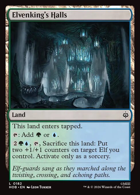 Elvenking's Halls Card Front