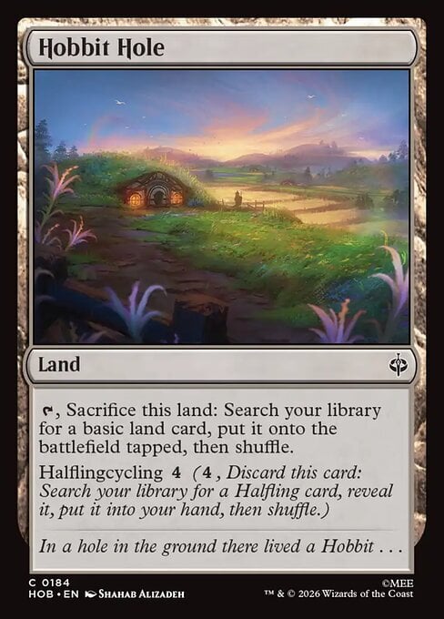 Hobbit Hole Card Front