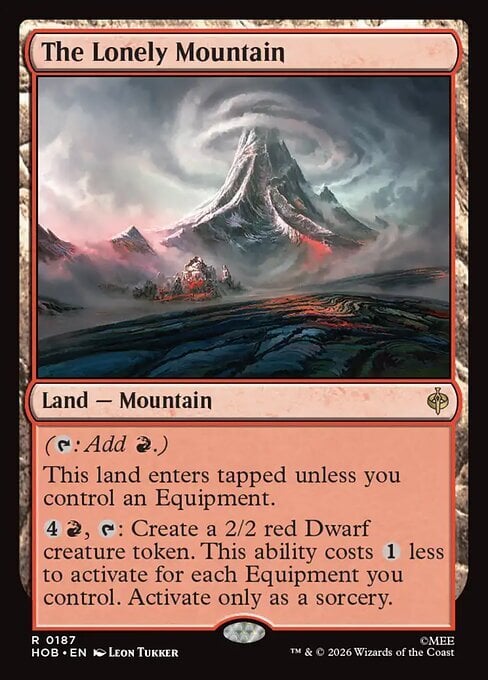 La Montagna Solitaria Card Front