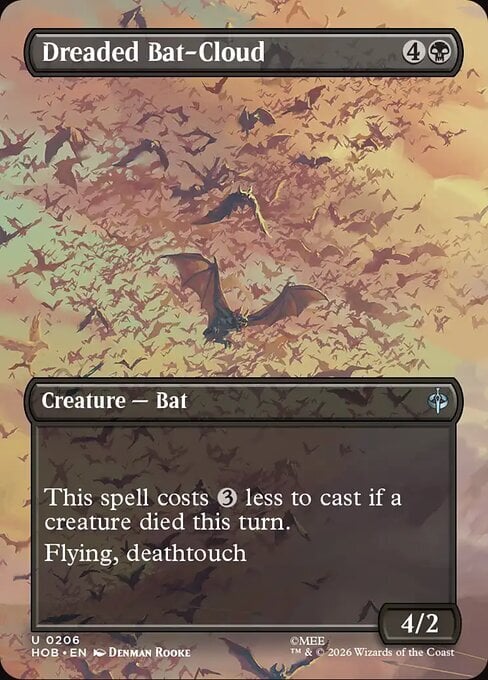Dreaded Bat-Cloud Card Front
