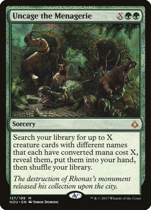 Uncage the Menagerie Card Front