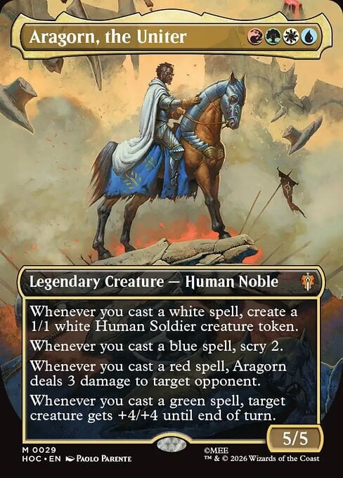 Aragorn, l'Unificatore Card Front
