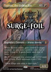 Sauron, the Lidless Eye · Borderless | Surge Foil 077