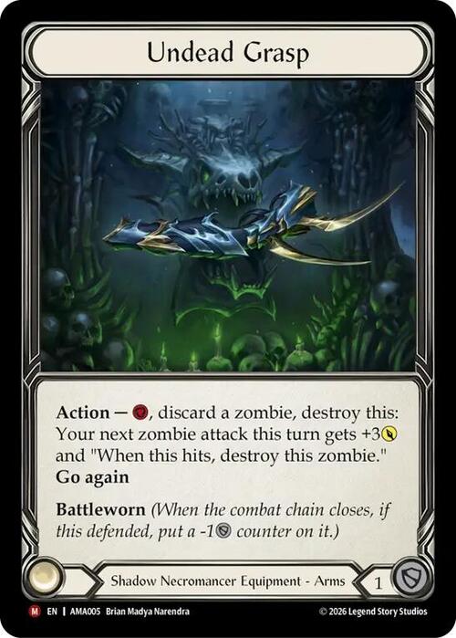 Undead Grasp Kartenvorderseite