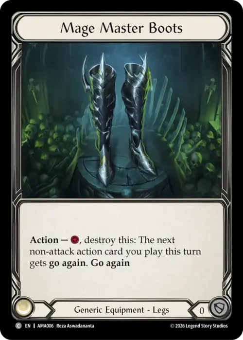 Mage Master Boots Card Front