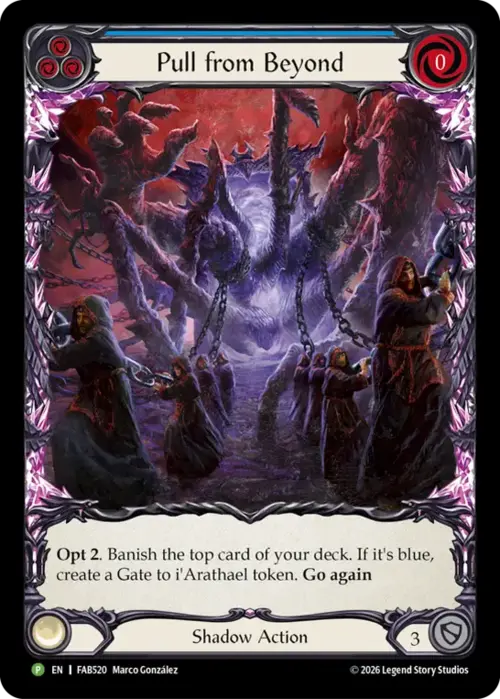 Pull from Beyond - Blue Card Front