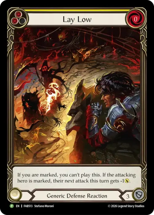 Lay Low Card Front