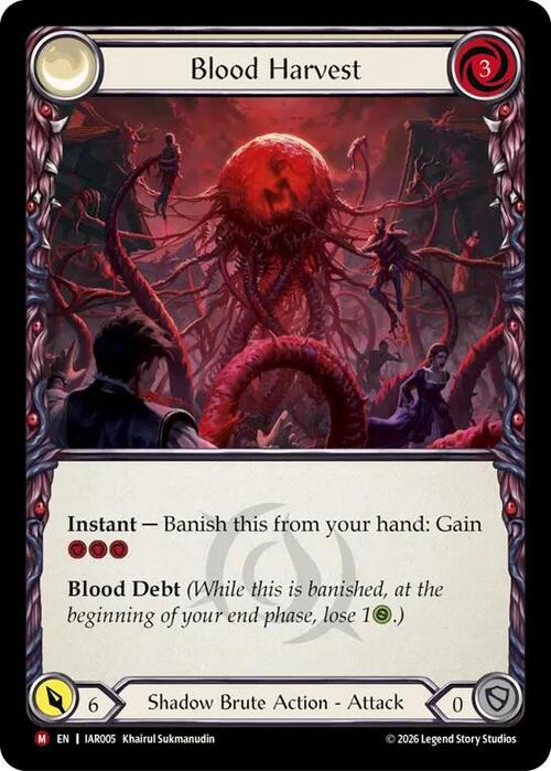 Blood Harvest Card Front