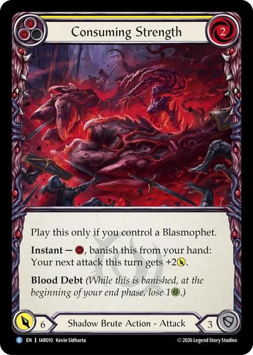 Consuming Strength Card Front