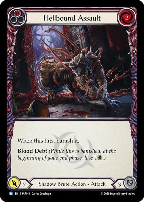 Hellbound Assault – Red Card Front