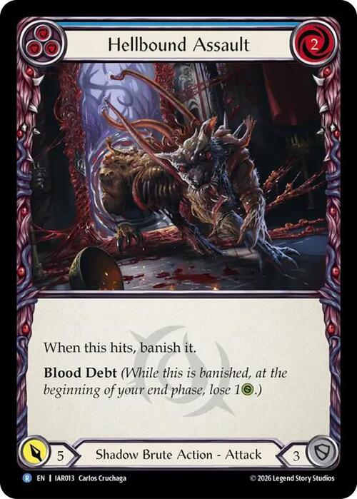 Hellbound Assault - Blue Card Front