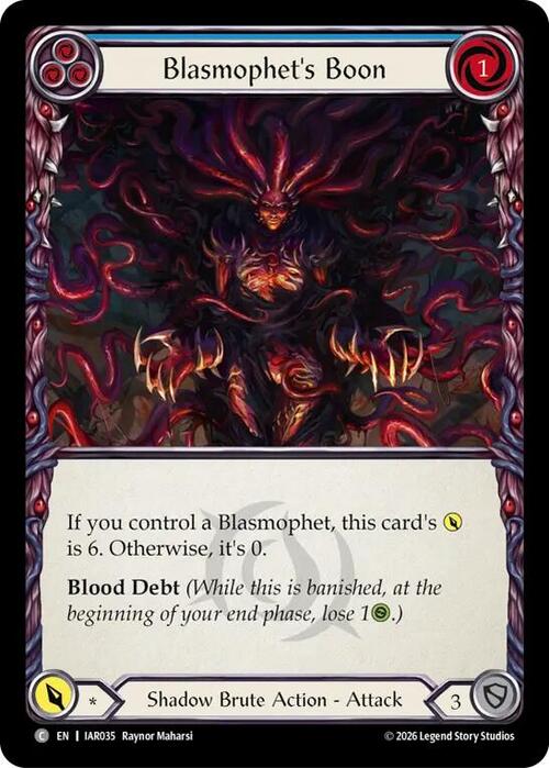 Blasmophet's Boon Card Front