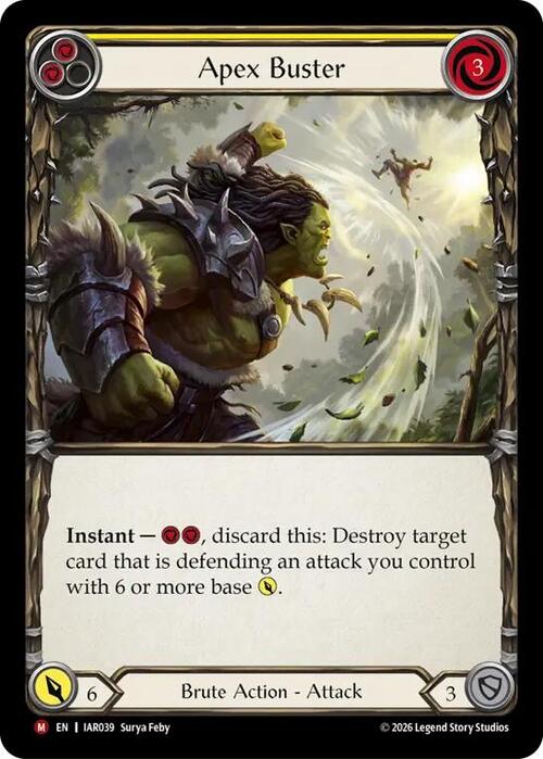 Apex Buster Card Front