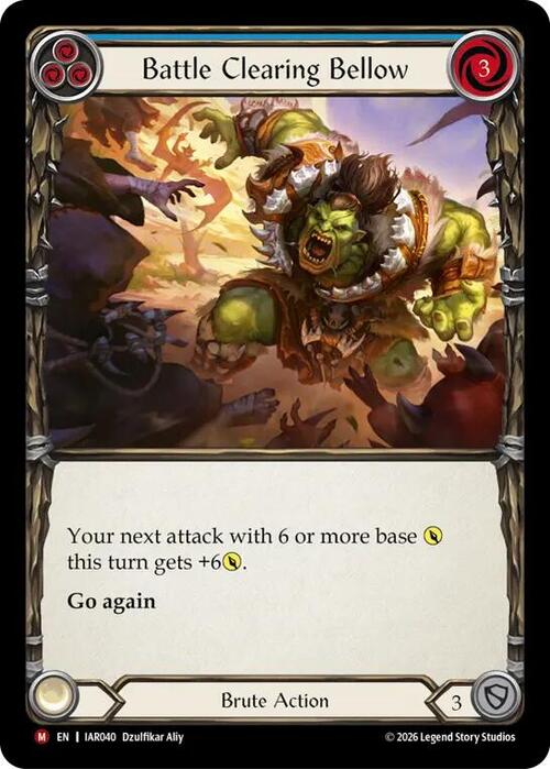 Battle Clearing Bellow Card Front