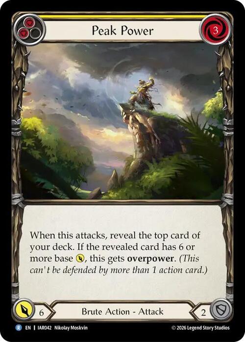 Peak Power (Yellow) Card Front