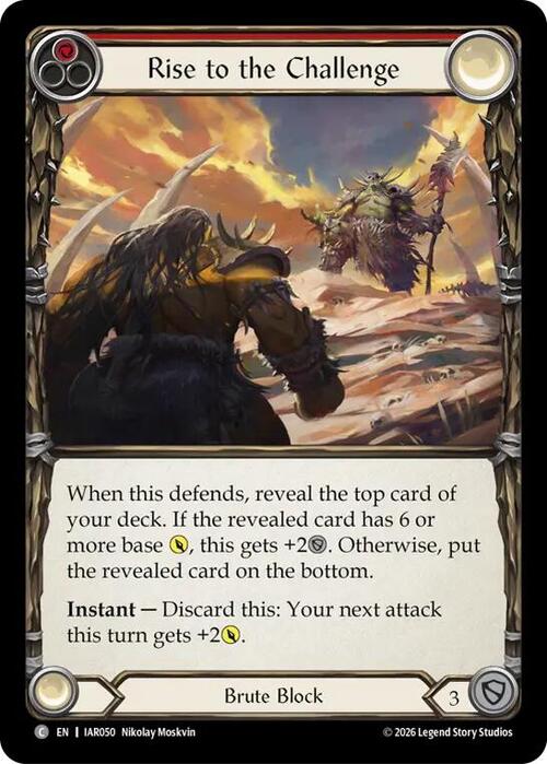 Rise to the Challenge (Red) Frente