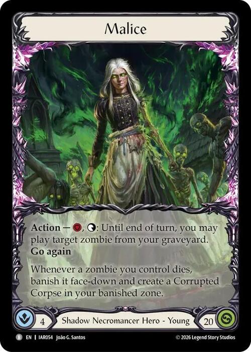 Malice Recto de la carte