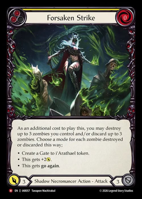 Forsaken Strike Card Front