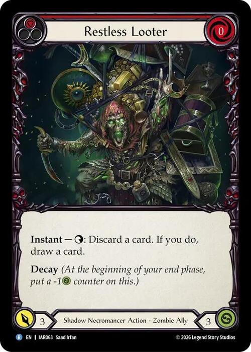 Restless Looter Card Front