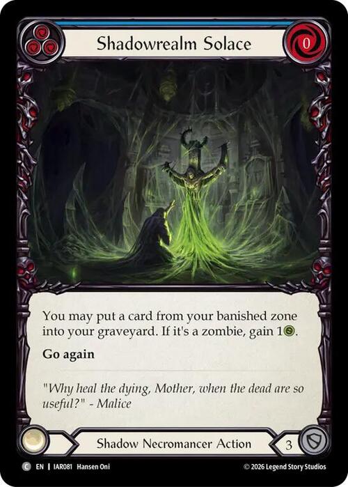 Shadowrealm Solace Frente