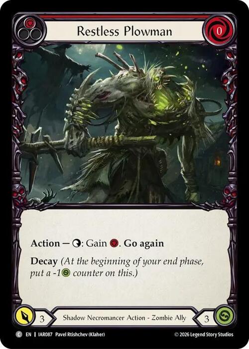 Restless Plowman Card Front
