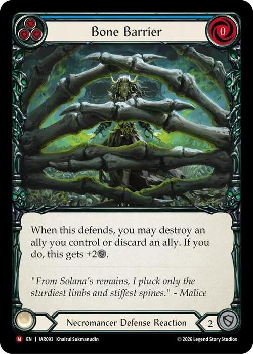 Bone Barrier Card Front