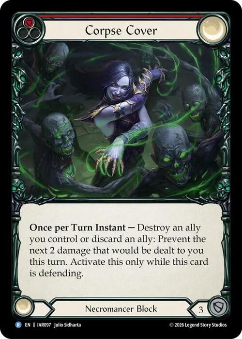 Corpse Cover - Red Card Front