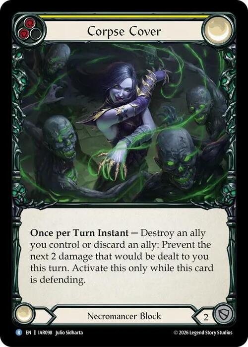 Corpse Cover - Yellow Card Front