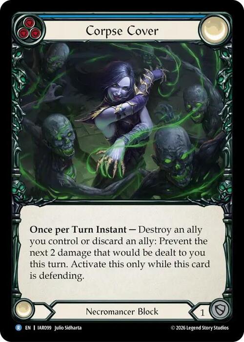 Corpse Cover (Blue) Card Front