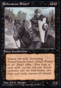 Cavaliere Nero Card Front