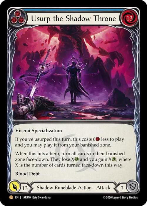Usurp the Shadow Throne Card Front