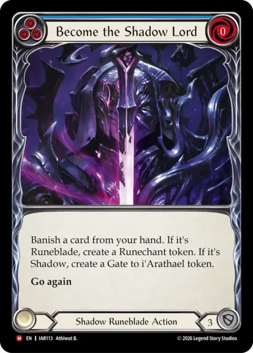 Become the Shadow Lord Card Front