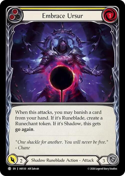 Embrace Ursur (Yellow) Card Front