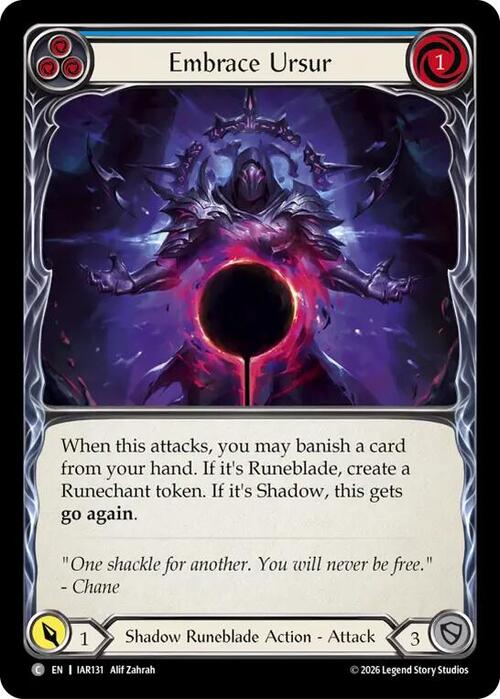 Embrace Ursur (Blue) Card Front